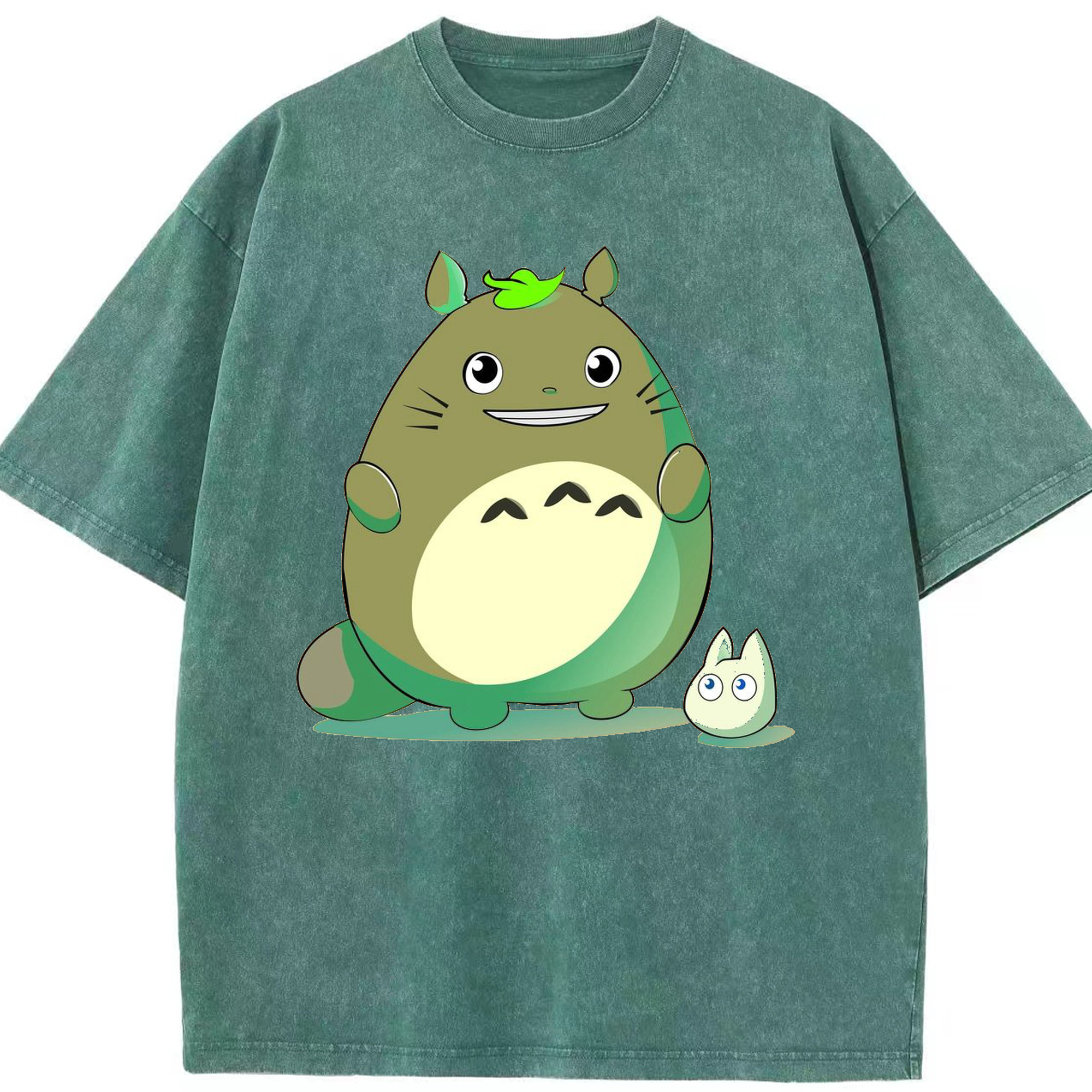 （画像用） となりのトトロ 草壁メイ 草壁サツキ My Neighbor Totoro Satsuki Kusakabe Mei Kusakabe 綿100% ヴィンテージ風 半袖Tシャツ（フロントプリント）